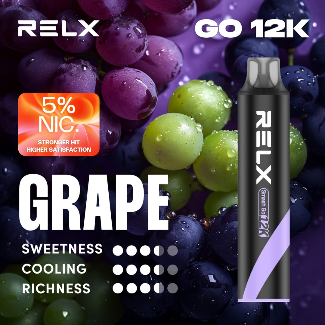 RELX Smash Go一次性電子煙12000口｜悅刻拋棄式裝置便攜耐用