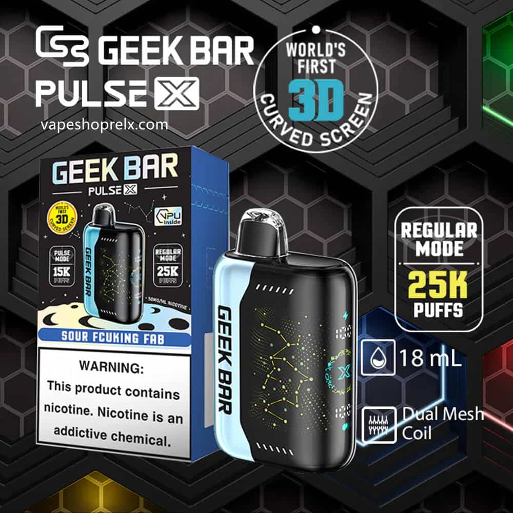GEEK BAR PULSE X 25000口｜星空機身質感・拋棄式大容量更划算